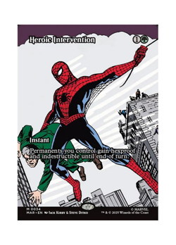 Magic the Gathering MTG MAR Heroic Intervention 34 Regular Near Mint - Image 1