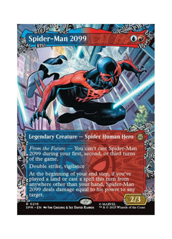 Magic the Gathering MTG SPM Spider-Man 2099 216 Regular Near Mint - Image 1