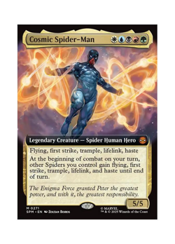 Magic the Gathering MTG SPM Cosmic Spider-Man 271 Regular Near Mint - Image 1
