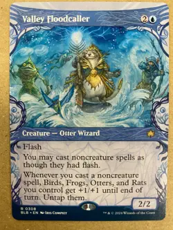 MTG 1x SHOWCASE Valley Floodcaller # 308 Bloomburrow Magic the Gathering x1 NM - Image 1