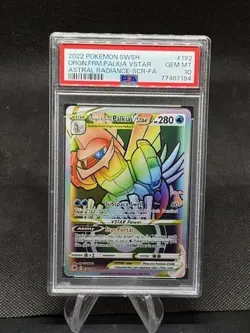 2022 POKEMON ASTRAL RADIANCE SECRET FULL ART/ORIGIN FORME PALKIA VSTAR PSA 10 - Image 1