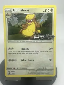 Pokemon Gumshoos SM97 (Prerelease) SM Stamped Promo LP - Image 1