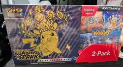 Pokemon Scarlet & Violet Surging Sparks Elite Trainer Box 2 Pack - New Unopened - Image 1