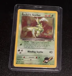 Pokemon Rare Rocket's Scyther 013/132 Gym Heroes Holo 2000 - Image 1