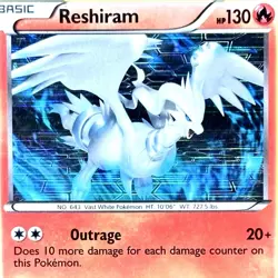 Reshiram - Holo - Pokemon TCG - Next Destinies - 21/99 - RARE ~ MP - Image 1
