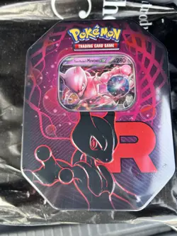 Pokemon Destined Rivals Team Rocket Mewtwo Ex Tin - Image 1