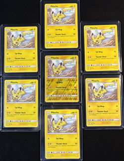 Pokemon Pikachu 40/147 (1) Holo (6) Non-Holo Car Lot Near Mint/Mint to Min (#05) - Image 1