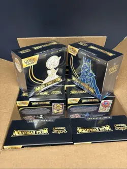 Set Of 2 Pokemon Mega Evolution Elite Trainer Boxes Lucario And Gardevoir ETBs - Image 1