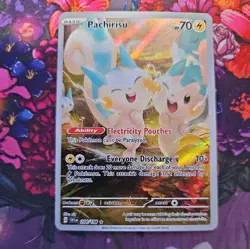 Pokemon TCG Pachirisu Scarlet Violet Base Set 208/198 Holo Illustration Rare NM - Image 1