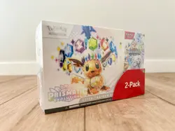 Pokemon Prismatic Evolutions Elite Trainer Box With 2-Pack Booster Bundle Costco - Image 1