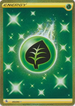 Pokemon TCG Grass Energy Secret 283/264 Fusion Strike Secret Rare LP-NM - Image 1