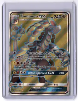 Kommo-o GX (Full Art) 141/145 Ultra Rare Holo NM Pokemon SM - Guardians Rising - Image 1