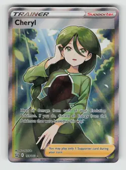 Pokemon - Cheryl (Full Art) - 159/163 SWSH05: Battle Styles - Ultra Rare - NM - Image 1
