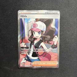Pokemon TCG Hilda 164/086 Full Art Ultra Rare White Flare Holo - Image 1