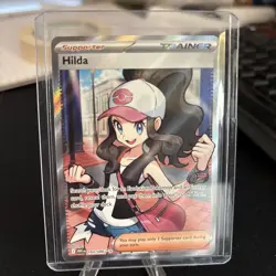 Pokemon TCG Hilda 164/086 Full Art Ultra Rare White Flare Holo - Image 3
