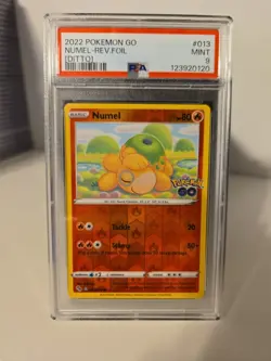 Ditto [Numel-Peelable Ditto] 2022 Pokemon GO Reverse Holo 013/078 PSA MINT 9 - Image 1