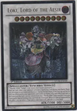 Loki, Lord of the Aesir - STOR-EN039 - Ultimate Rare - Unlimited Edition Near Mi - Image 1