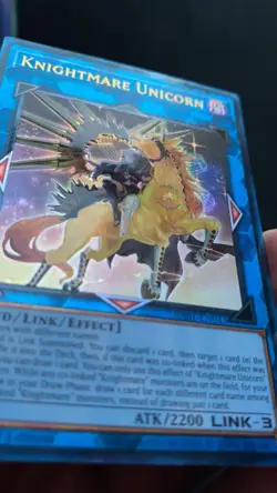 🇺🇸 Carte Yu-gi-oh! Knightmare Unicorn RA01-EN043 Alternate V2 Ultimate Rare US - Image 2