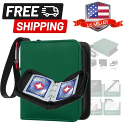 Mini Size Card Binder 1 Pocket, 80 Pockets Small Trading Card Album Book with... - Image 1