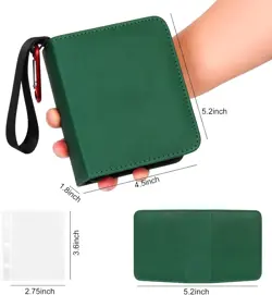 Mini Size Card Binder 1 Pocket, 80 Pockets Small Trading Card Album Book with... - Image 5