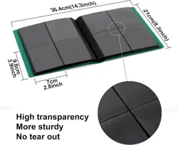 Card Binder 4 Pocket Trading Card Collection Album Folder - 160 Side Loading ... - Image 5