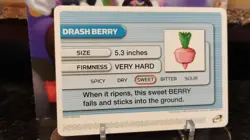 DRASH BERRY Battle Card E Reader POKEMON Ruby Gameboy Advance 2003 Trading Card - Image 1