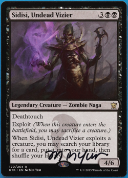 Sidisi, Undead Vizier Dragons of Tarkir NM Rare SIGNED CARD (504744) ABUGames - Image 1