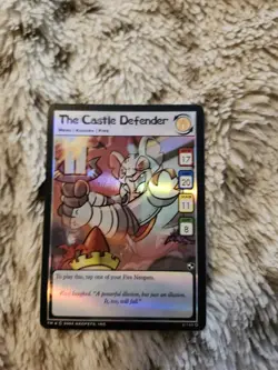 Holo The Castle Defender Neopets Trading Card - Image 1