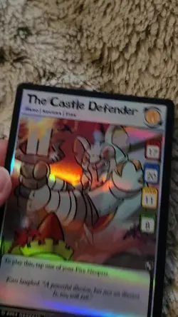 Holo The Castle Defender Neopets Trading Card - Image 2