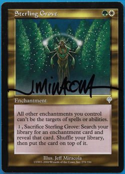 Sterling Grove Invasion NM White Green Uncommon SIGNED CARD (504735) ABUGames - Image 1
