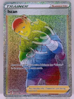 Iscan 207/196 Lost Origin Secret Rare Rainbow Holo Pokemon TCG Card 2022 NM - Image 1