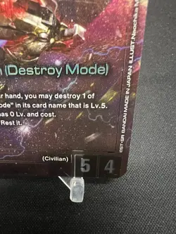 Unicorn Gundam (Destroy Mode) Foil - GD01-002 LR+ NM - TCG Card Game - Image 5