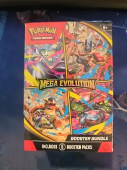Pokemon Trading Card Game TCG Mega Evolution 6 Booster Packs Bundle SEALED - Image 1