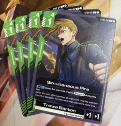 Gundam Card Game Simultaneous Fire ST02-012 C Wings Of Advance Playset Of 4 - Image 1