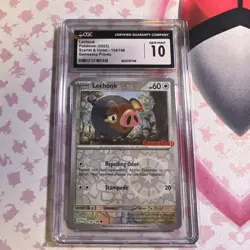 Lechonk 154/198 Pokemon Scarlet Violet Gamestop Promo Card CGC 10 - Image 1