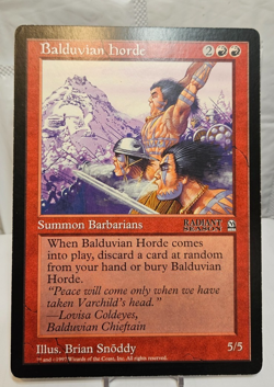 Balduvian Horde Radiant Season Arena Oversized Promo MTG OS4 - Image 1