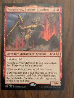 MTG Purphoros, Bronze-Blooded Theros Beyond Death Mythic Regular - Image 1