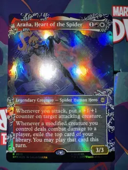 Arana, Heart of the Spider *FOIL* (Borderless) Marvel's Spider-Man MTG Magic - Image 1