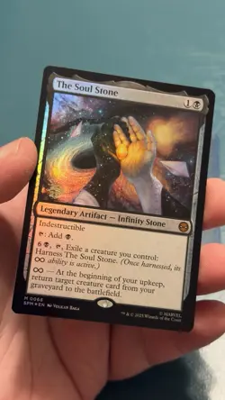 Soul Stone Foil Stamp Pre Release Promo Magic The Gathering MTG Spider Man M0066 - Image 1