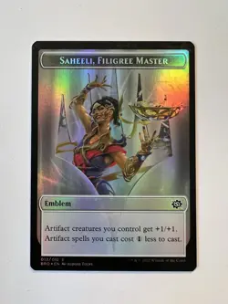 Saheeli, Filigree Master / Powerstone - FOIL EMBLEM Token - MTG BRO - NM - Image 1