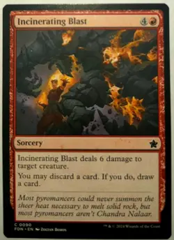 Playset (4x) Incinerating Blast -MTG- Foundations - Image 1