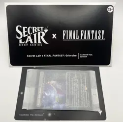 MTG Secret Lair x FINAL FANTASY: Grimoire ~ Rainbow FOIL ~ Pack Is Sealed - Image 1