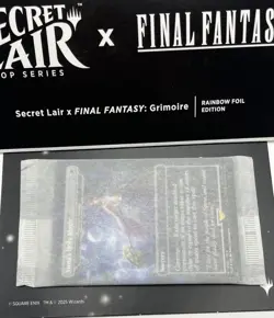 MTG Secret Lair x FINAL FANTASY: Grimoire ~ Rainbow FOIL ~ Pack Is Sealed - Image 2