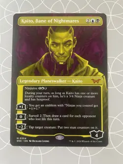 Kaito, Bane of Nightmares (Showcase) - Duskmourn: House of Horror English MTG NM - Image 1