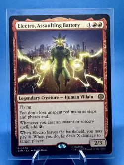 Electro, Assaulting Battery NM Regular #76 MTG Marvel's Spider-Man - Image 1