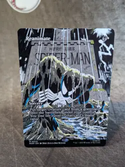 MTG, Reanimate (#020), Spider-Man Marvel Universe, Non-Foil, NM, Full Art Mythic - Image 1