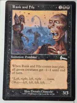 Rank and File - Urza's Legacy - Magic the Gathering MTG Nice! - Image 1