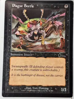 Plague Beetle - Urza's Legacy - Magic the Gathering MTG Nice! - Image 1