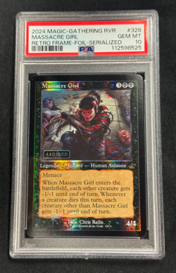 MTG Massacre Girl Retro Frame Serialized 440/500 PSA 10 - Image 1