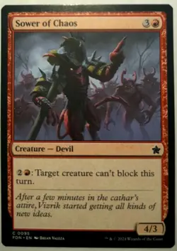 Playset (4x) Sower of Chaos -MTG- Foundations - Image 1